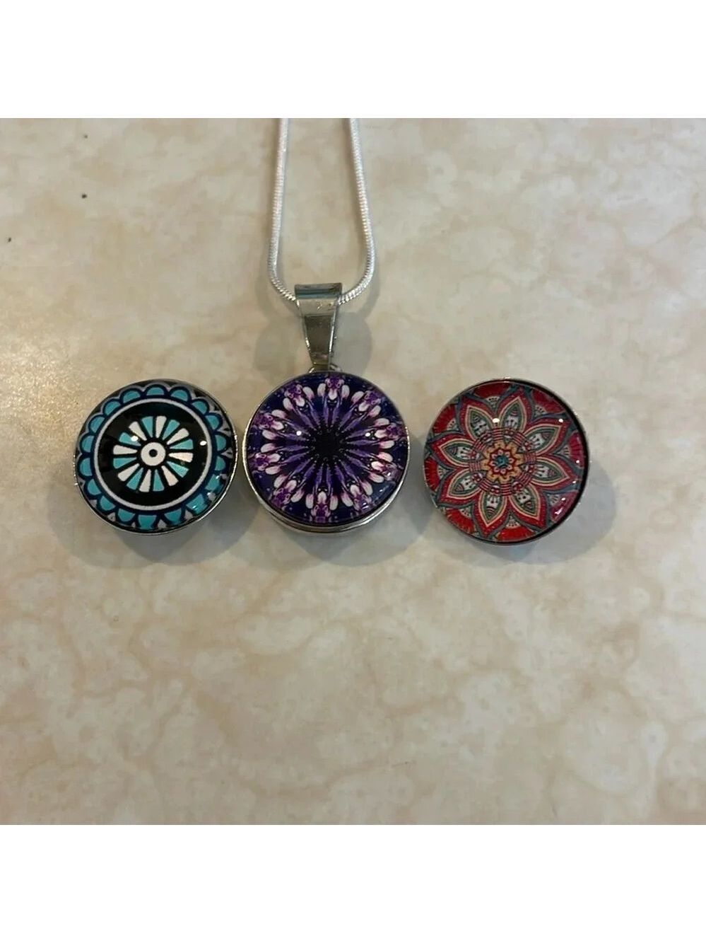 Snap Interchange Necklace, New - Picture 2 of 2